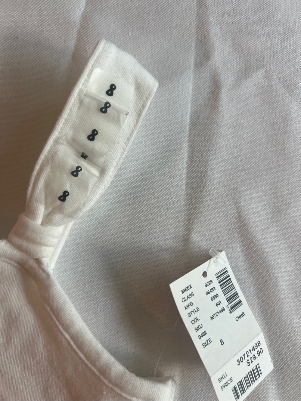 Justice Girls White Tank with Neon Flip-Flop Graphic - Picture 4 of 11